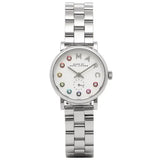 Marc Jacobs Baker Dexter White Dial Silver Steel Strap Watch for Women - MBM3423