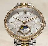 Fossil Jacqueline Moonphase Mother of Pearl Dial Gold Steel Strap Watch for Women - ES5167