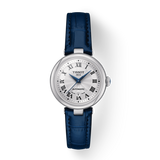 Tissot Bellissima Automatic Silver Dial Blue Leather Strap Watch For Women - T126.207.16.013.00