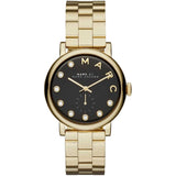 Marc Jacobs Baker Dexter Black Dial Gold Steel Strap Watch for Women - MBM3421