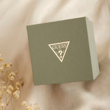 Guess watch box on fabric