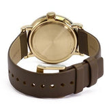 Marc Jacobs Baker Olive Green Dial Olive Green Leather Strap Watch for Women - MBM1328