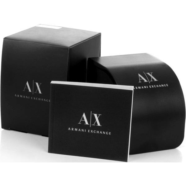 Armani Exchange watch box and booklet set
