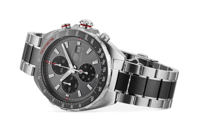 Tag Heuer Formula 1 Automatic Chronograph Grey Dial Two Tone Strap Watch for Men - CAZ2012.BA0970