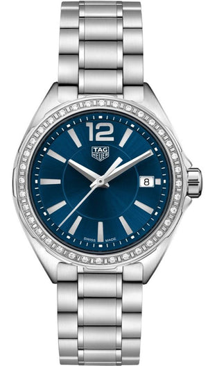 Tag Heuer Formula 1 Quartz Diamonds Blue Dial Silver Steel Strap Watch for Women - WBJ1316.BA0666