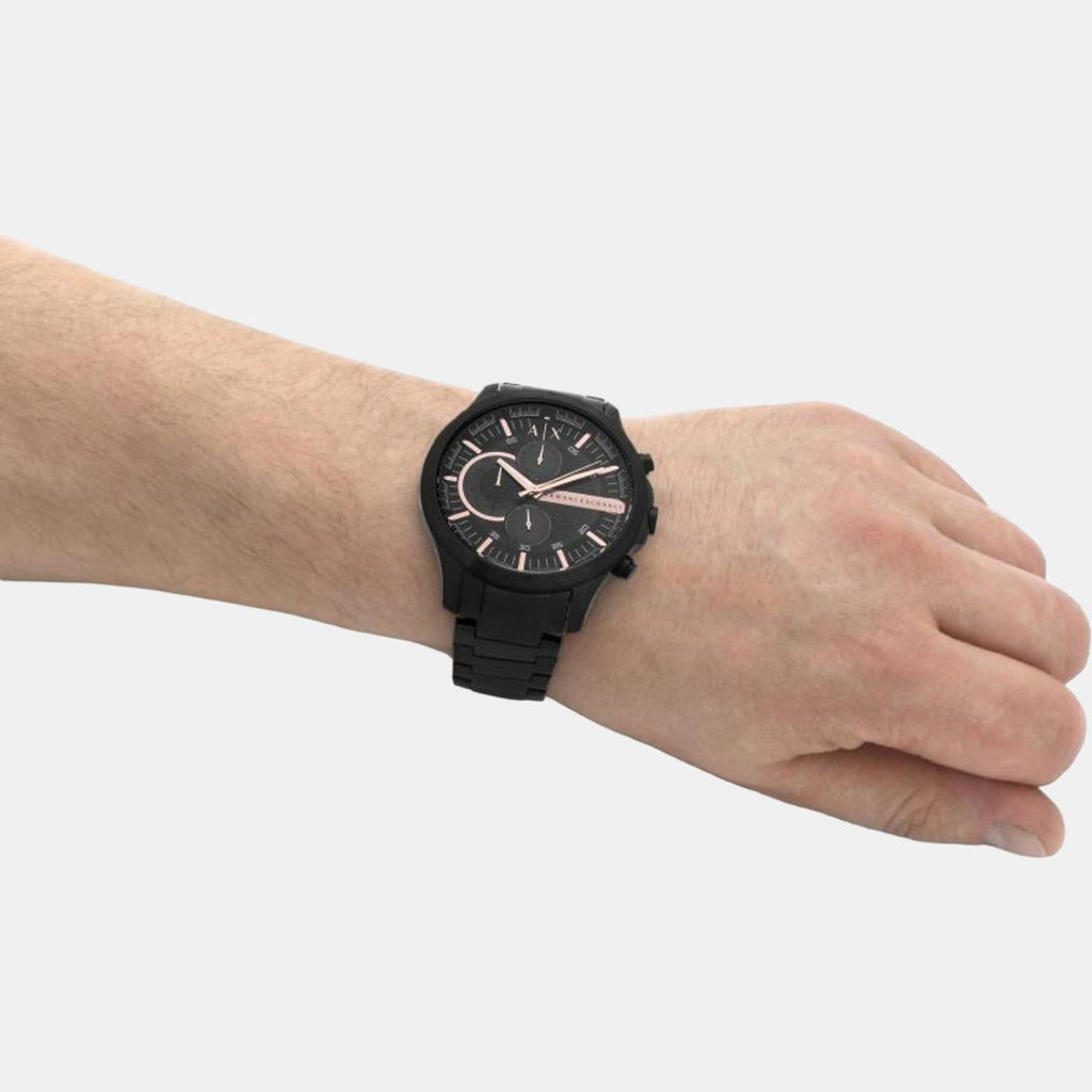 Black watch on wrist