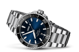 Oris Aquis Date Blue Dial Silver Steel Strap Watch for Men - 0173377304135-0782405PEB
