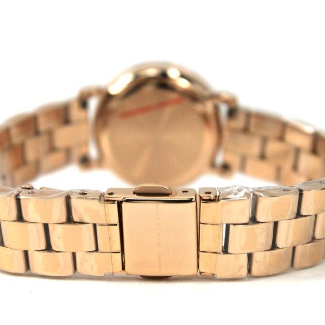 Marc Jacobs Baker Navy Blue Dial Rose Gold Steel Strap Watch for Women - MBM3332