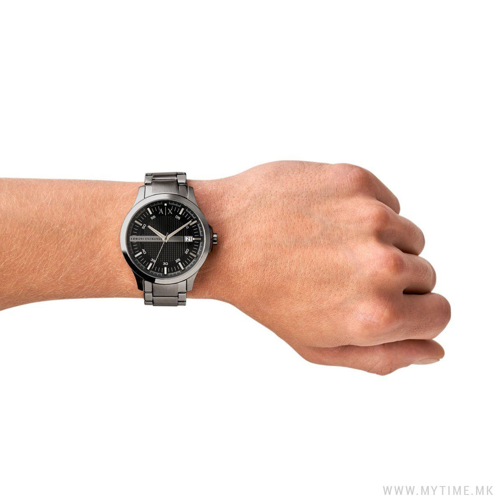 Armani Exchange watch on wrist