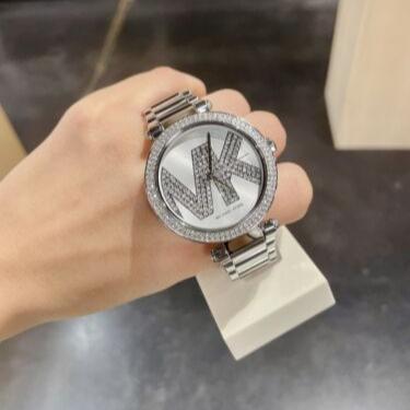 Michael Kors Parker Quartz Silver Dial Silver Steel Strap Watch For Women - MK6658