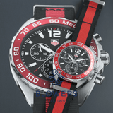 Tag Heuer Formula 1 McLaren Limited Edition Chronograph Black Dial Two Tone NATO Strap Watch for Men - CAZ1112.FC8188