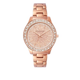 Michael Kors Liliane Three Hand Rose Gold Dial Rose Gold Steel Strap Watch For Women - MK4651