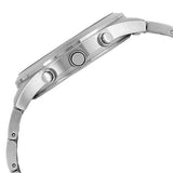 Guess Atlas Chronograph Silver Dial Silver Steel Strap Watch For Men - W0668G7