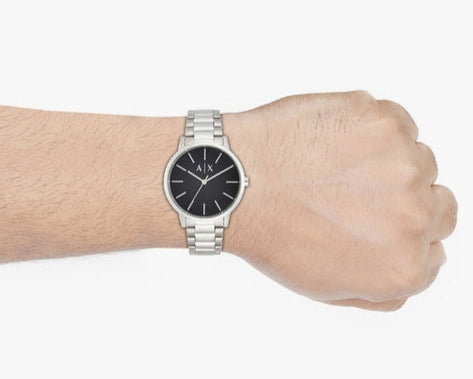 Silver MODEL4 watch on wrist