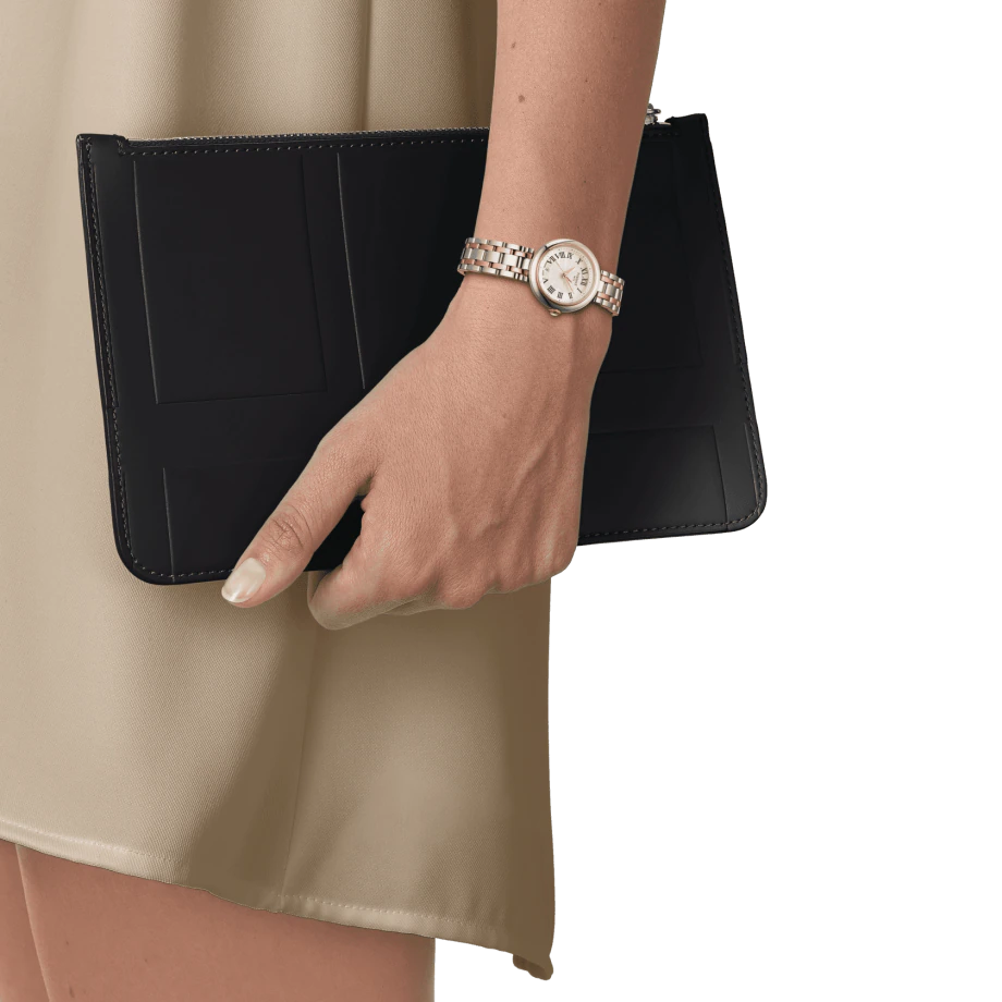 Tissot Bellissima Lady Small Mother of Pearl Dial Two Tone Steel Strap Watch For Women - T126.010.22.013.01