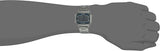 Silver digital watch on wrist