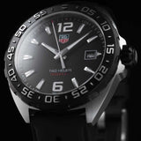 Tag Heuer Formula 1 Quartz Black Dial Black Rubber Strap Watch for Men - WAZ1110.FT8023