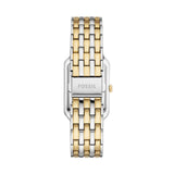 Fossil Raquel Three Hand Mother of Pearl Dial Two Tone Steel Strap Watch For Women - ES5305