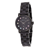 Marc Jacobs Baker Black Dial Black Steel Strap Watch for Women - MBM3425