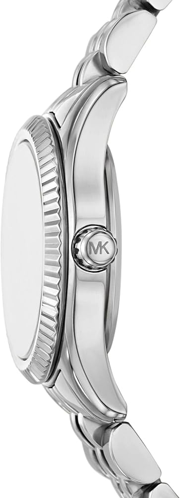 Michael Kors Lexington Three-Hand Silver Dial Silver Steel Strap Watch for Women - MK4843