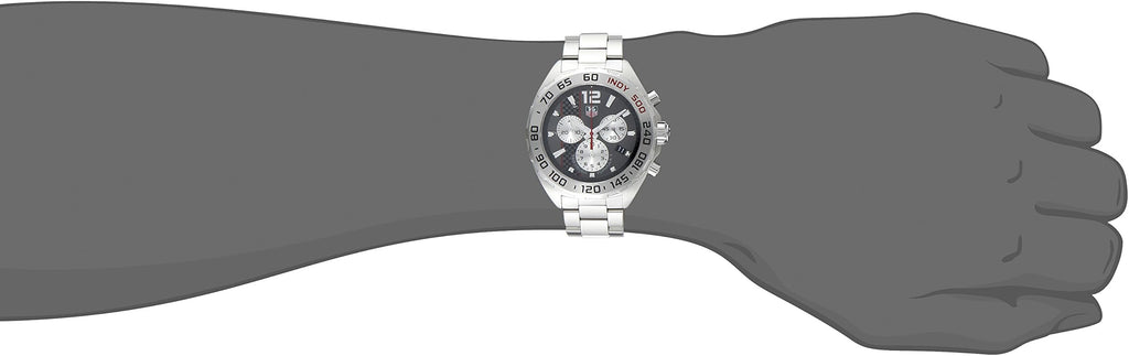 Tag Heuer Formula 1 Chronograph Grey Dial Silver Steel Strap Watch for Men - CAZ1114.BA0877