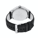 Armani Exchange Hampton Chronograph Black Dial Black Leather Strap Watch For Men - AX2101