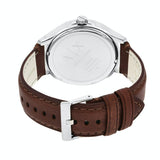 Armani Exchange watch with brown leather strap
