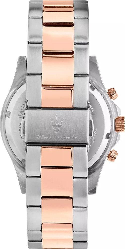 Maserati Competizione Chronograph Green Dial Two Tone Steel Strap Watch For Men - R8873600004