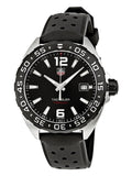 Tag Heuer Formula 1 Quartz Black Dial Black Rubber Strap Watch for Men - WAZ1110.FT8023