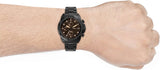 Black watch on wrist