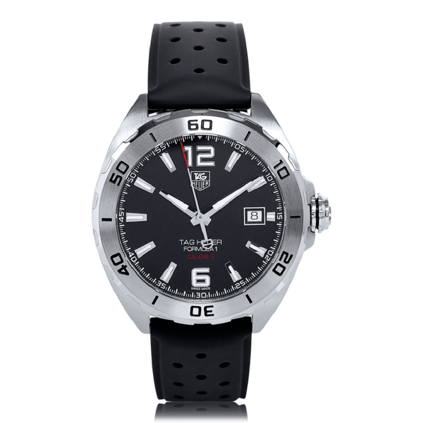 Tag Heuer Formula 1 Automatic Black Dial Black Rubber Strap Watch for Men - WAZ2113.FT8023