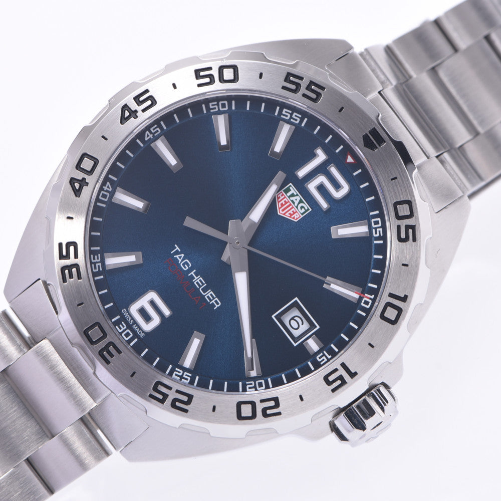 Tag Heuer Formula 1 Blue Dial Silver Steel Strap Watch for Men - WAZ1118.BA0875