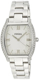 Fossil Wallace Silver Dial Silver Steel Strap Watch for Women - ES3174