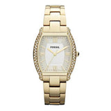 Fossil Wallace Gold Tone Dial Gold Steel Strap Watch for Women - ES3176