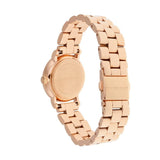 Marc Jacobs Baker Dexter White Dial Rose Gold Steel Strap Watch for Women - MBM3443