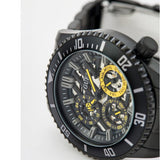 Guess Axel Multifunction Black Dial Black Steel Strap Watch For Men - GW0488G3