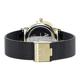 AX Armani Exchange watch, black mesh strap, gold accents