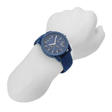 Armani Exchange AR6514DM000195 blue watch on wrist