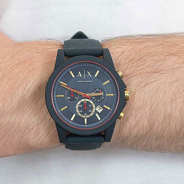 AX1335 Armani Exchange watch on wrist