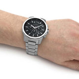 AX1720 Men's Watch with Silver Band