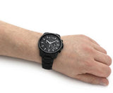 AX1722 black watch on wrist