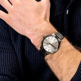 AX2722 Men's Silver Watch on Wrist