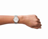 AX5537 3P Silver Watch on Wrist
