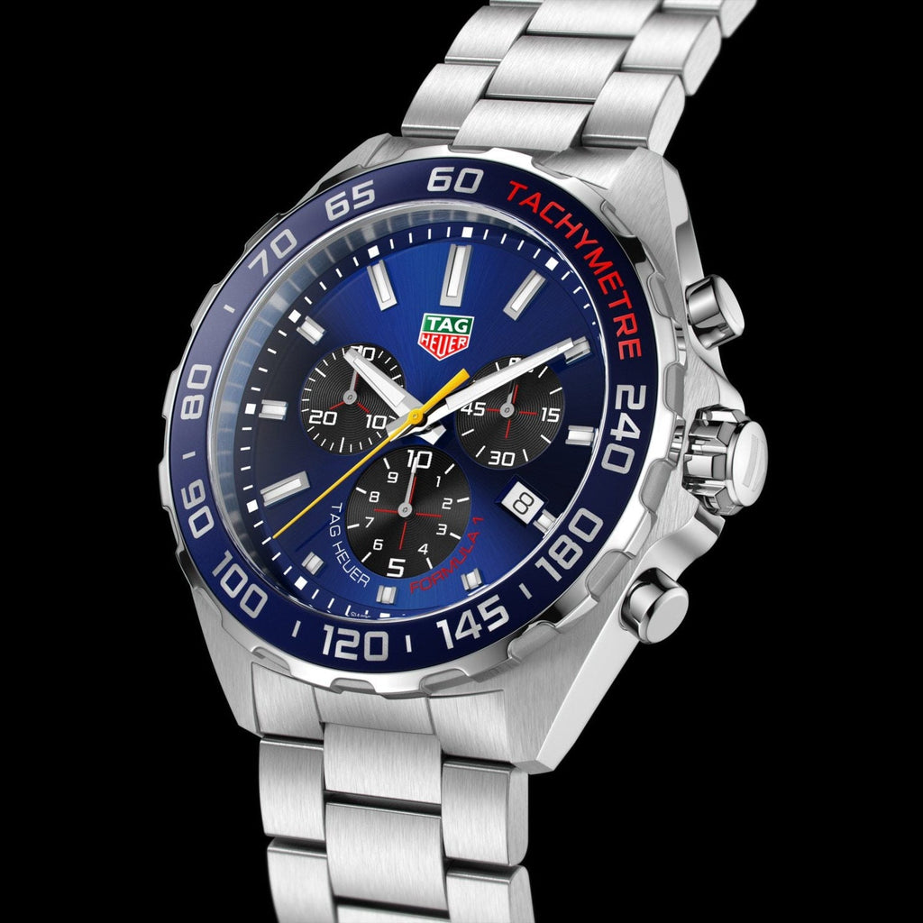 Tag Heuer Formula 1 Aston Martin Red Bull Racing Blue Dial Silver Steel Strap Watch for Men - CAZ101AB.BA0842