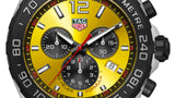 Tag Heuer Formula 1 Chronograph Yellow Dial Yellow Rubber Strap Watch for Men - CAZ101AM.FT8054