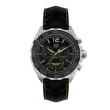 Tag Heuer Formula 1 Aston Martin Black Dial Black Leather Strap Watch for Men - CAZ101P.FC8245