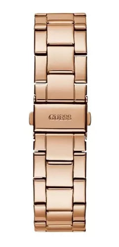 Guess BFF Multifunction Rose Gold Dial Rose Gold Steel Strap Watch for Women - W0231L4