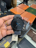 Fossil FS5308E black watch with blue hands