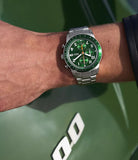 FS6048 Green Watch on Wrist
