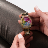 GW0483L4_O Guess gold watch with colorful face